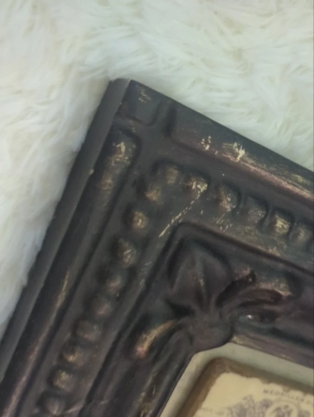 Chateau Montrose 1920 Antique-Style Dark Brown Decorative Wall Accent